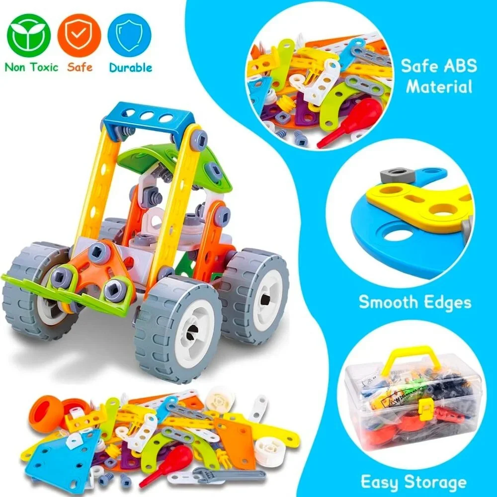 10 in 1 STEM Toys for 4 5 6 7 8+ Year Old Boy Girl Birthday Gifts Building Toys